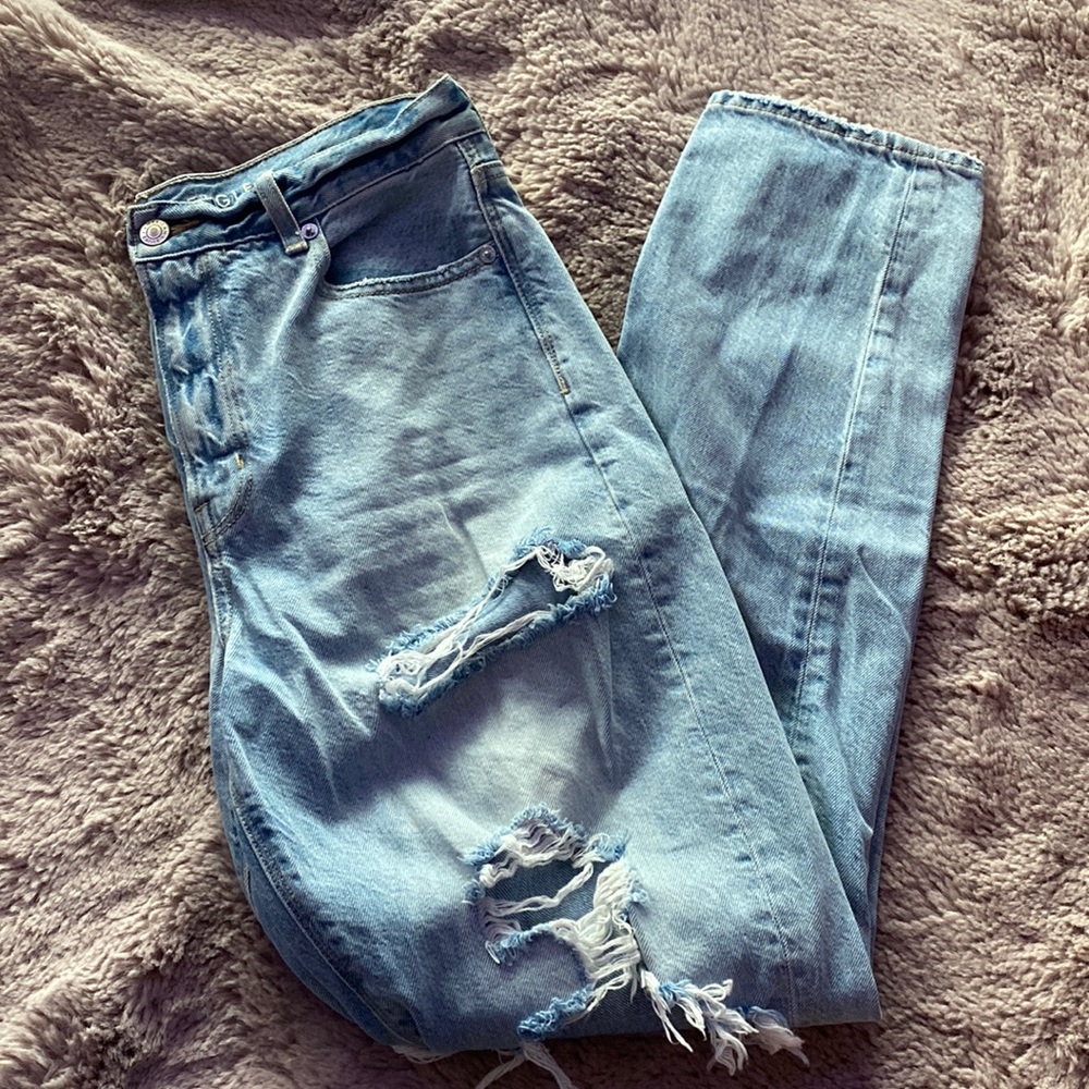 Ripped Long American eagle boyfriend jeans